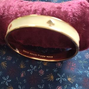 Kate Spade Gold and Cream Bracelet Size 7